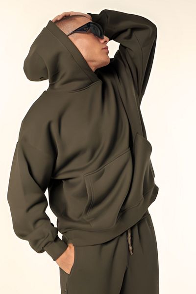 BayBayan Ανδρικό Oversize Basic Άνετο Σετ Φόρμας Καλής Ποιότητας Κατάλληλο για Αθλητικά και Καθημερινή Χρήση
