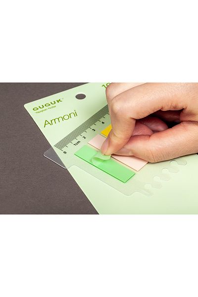 GUGUK Armoni 10 Color Transparent Pet Index - Post-it Sticker (Ggk-p003)