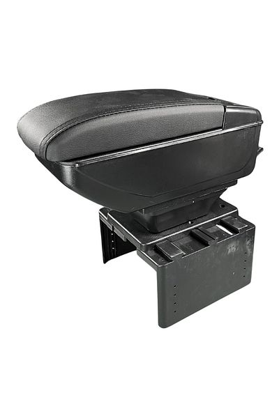 Techmaster Universal Armrest Compatible with All Vehicles - Sliding, Cup Holder and Ashtray