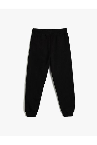 Koton Jogger Sweatpants College Print Λεπτομερής δεμένη μέση