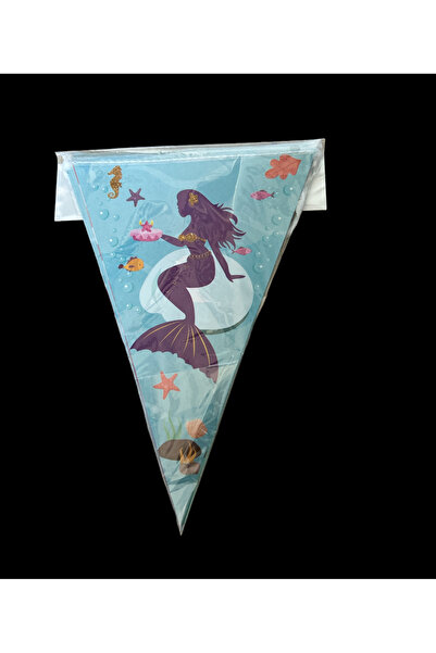 partideyince راية مثلثة على شكل حورية البحر