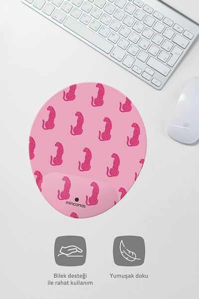 Mincanas Colorful Wrist Supported Oval Mouse Pad Mouse Pad