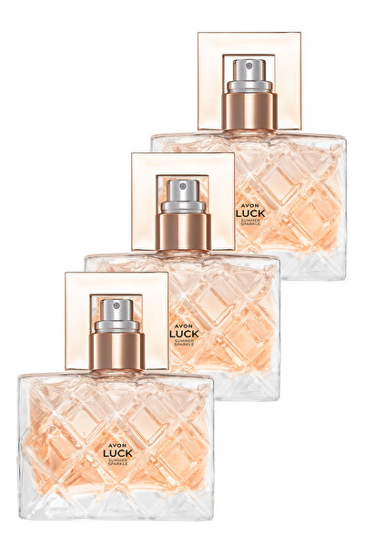AVON Luck Summer Sparkle Kadın Parfüm Edp 50 Ml. Üçlü Set