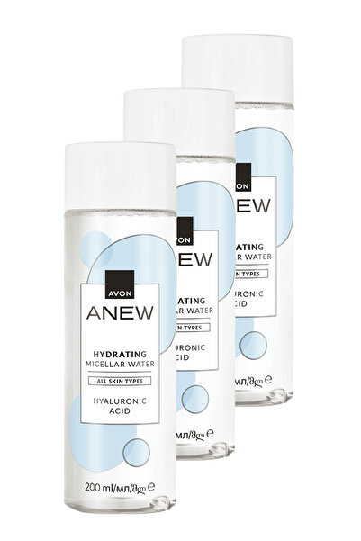 AVON Anew Hydrating Micellar Nemlendirici Temizleme Suyu 200 Ml. Üçlü Set