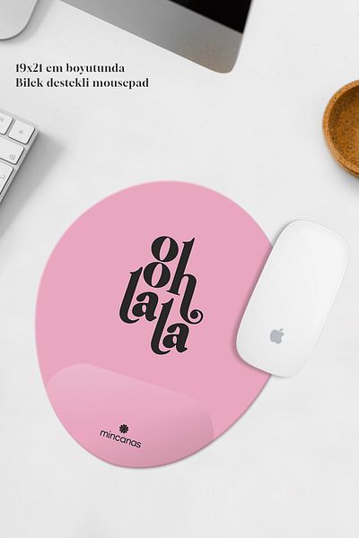 Mincanas Colorful Wrist Supported Oval Mouse Pad Mouse Pad