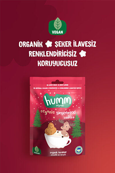 Humm Organic Organik Tarçınlı Zencefilli Kurabiye 6 X 55 gr