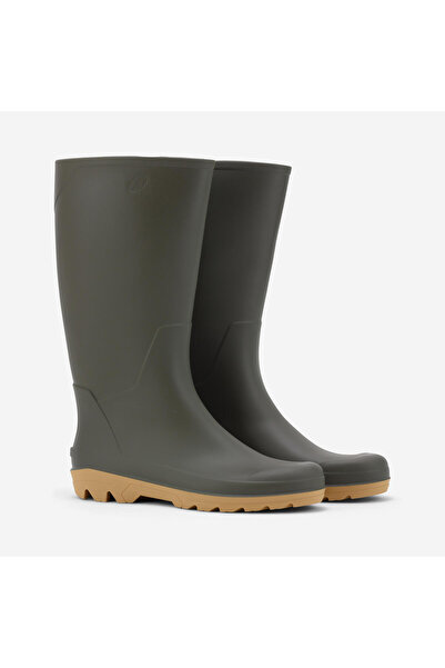 Decathlon Μακριές μπότες βροχής για ενήλικες Solognac - Πράσινες - Κυνήγι και παρατήρηση της φύσης - Land 100