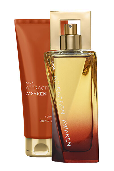 AVON Attraction Awaken Kadın Parfüm ve Vücut Losyonu Paketi