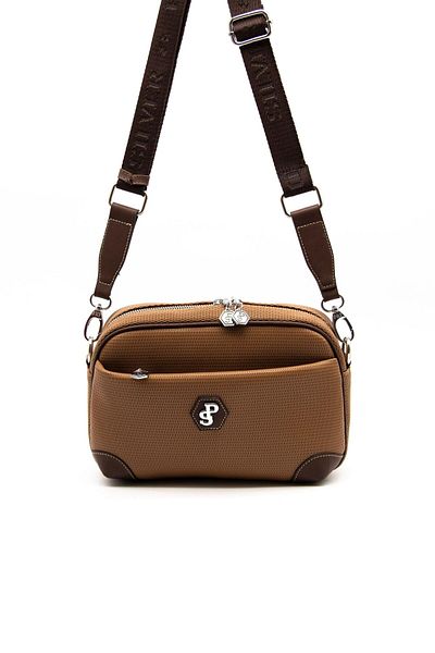 Silver Polo Geantă de damă Polo Silver Caramel - maro SP1094