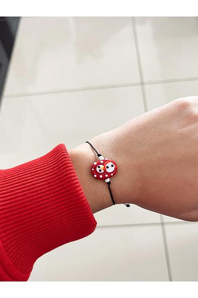 SWORDS CONCEPT Handmade Murano Glass Christmas Themed Snowman Bracelet