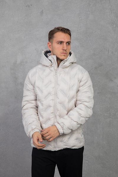 NOUCAMP Inflatable Coat Laser Patterned Removable Hood