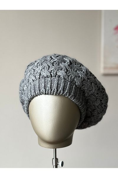 Amor Center Painter Model Knitted Soft Knitwear Winter Beret