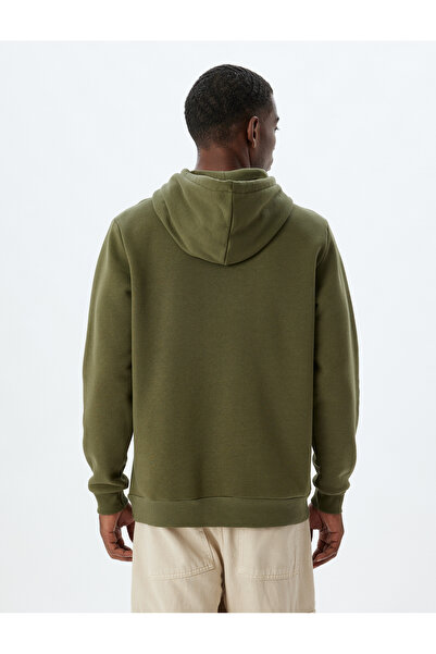 Koton Şardonlu Pamuklu Basic Kapşonlu Sweatshirt