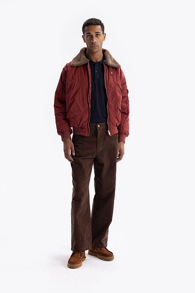 GIESTO Claret Red Pilot Coat