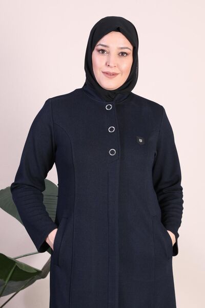 Ferace Palton pentru damă, mărime mare, cu 3 nasturi