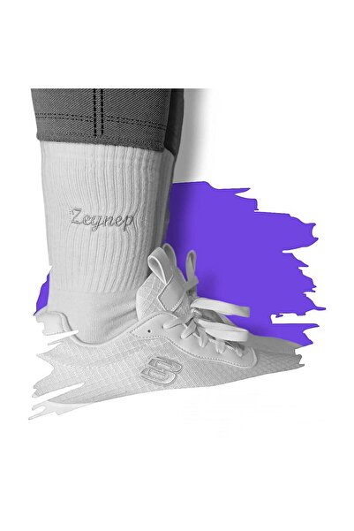 Stella Tasarım Kişiye özel isim veya harf nakışlı hediyelik çorap