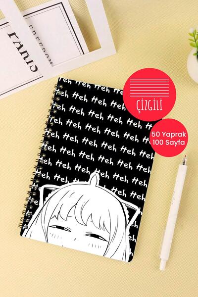 Anime Marketi دفتر ملاحظات مدرسي Spy x Family Anime مقاس A5 على شكل حلزوني 50...