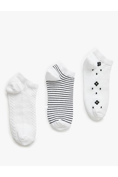 Koton Set de șosete Heart Booties - 3 piese, multicolore