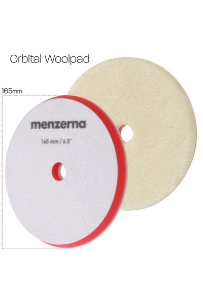 Menzerna Premium Orbital Kuzu Yünü Polisaj Keçesi 165mm/6,5"