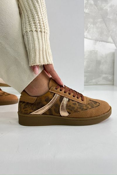 inizio Pantofi sport pentru femei Tan Leopard DS066