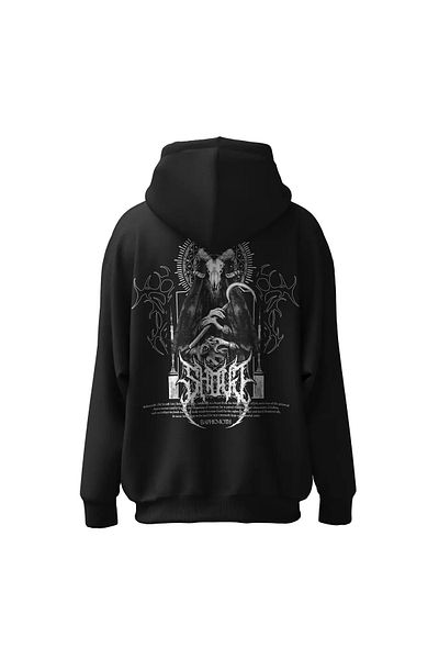 Shout Υπερμεγέθη κουκούλα με φερμουάρ Baphemoth Unisex