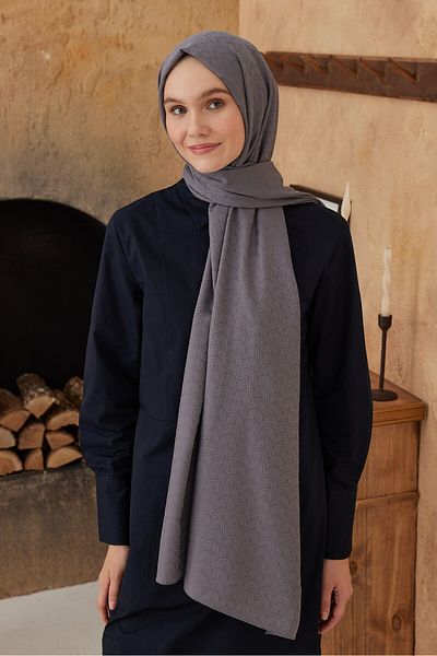 Modakaşmir Şal cu model Flow din seria Jacquard mătăsos