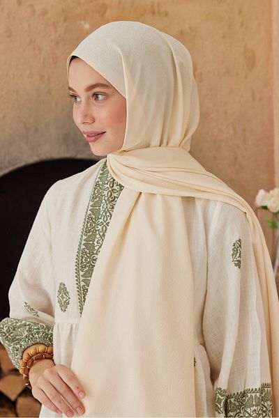 Modakaşmir Şal cu model Flow din seria Jacquard mătăsos