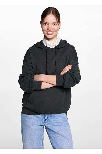 Mango Teen Φούτερ με κεντημένη κουκούλα