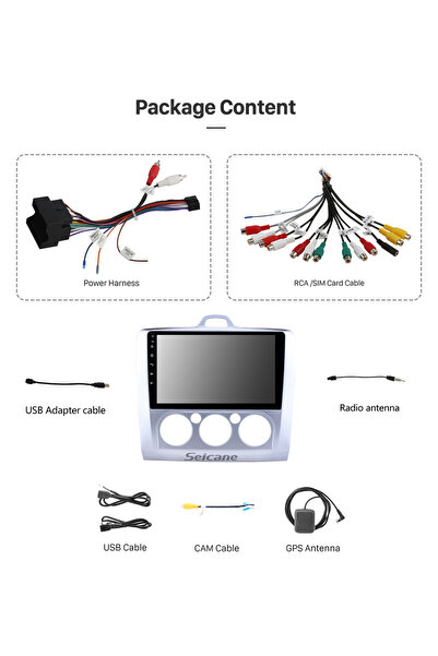 newfron FORD FOCUS 2 MANUEL 1999-2008 MULTİMEDYA NAVİGASYON USB KAMERA CARPLAYER