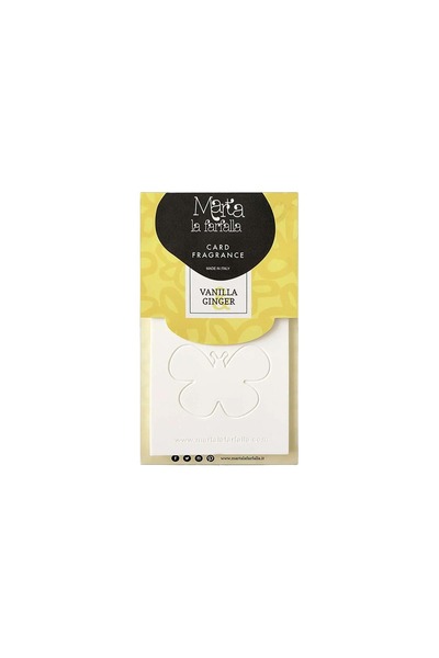 FRA-BER Marta Card Vanilla & Ginger Kart Şekilli Uzun Süre Etkili Asma Oto Ko...