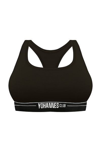 Yohannes Club Sutien bustier negru elastic pentru femei - single