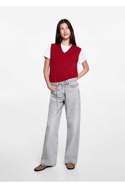 Mango Teen V-Neck Knitwear Vest