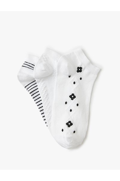 Koton Set de șosete Heart Booties - 3 piese, multicolore