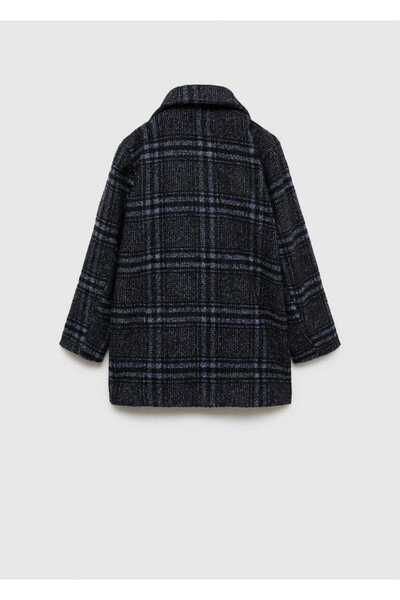 MANGO Kids Kareli yün palto