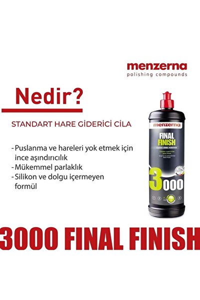 Menzerna 3000 Standart Hare Giderici Cila - 250 ml