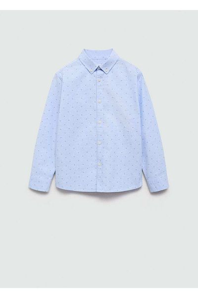 MANGO Kids Cămașă Oxford din bumbac