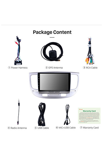 Navigold KIA RIO 2007+ MULTİMEDYA NAVİGASYON USB KAMERA CARPLAYER 6 RAM UYUMLU