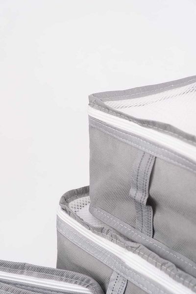 Özlem Toys 6-Piece Suitcase Organizer Suitcase Organizer Set (Grey)