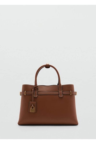 MANGO Woman Nákupní taška na zip – pohodlný design