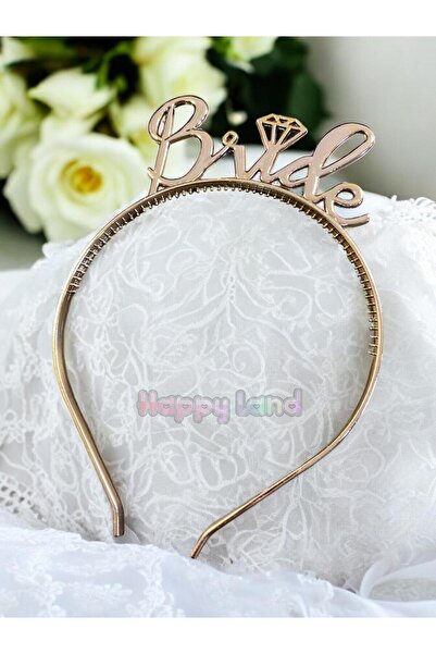 Happyland Bride to Be Crown Rose Gold Bachelorette Party Crown