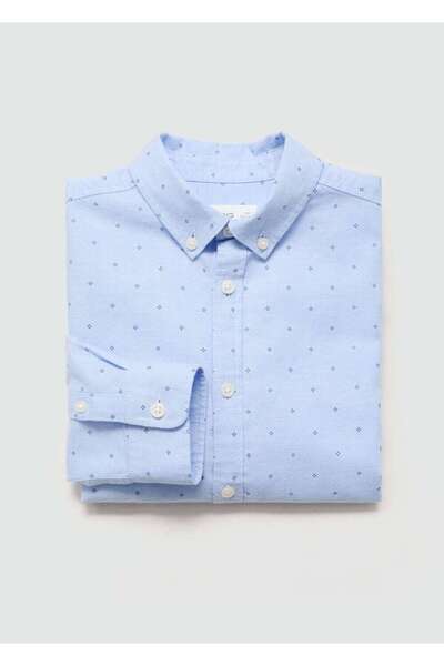 MANGO Kids Pamuklu Oxford gömlek