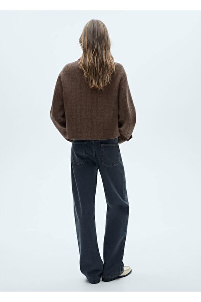 MANGO Woman Mikro kaz ayağı yünlü ceket