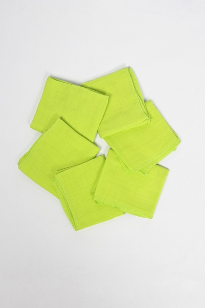 LUCKKA 6'lı Müslin Ağız Mendili , Omuz Bezi , Ter Bezi Çift Kat Dikimli 35x20...