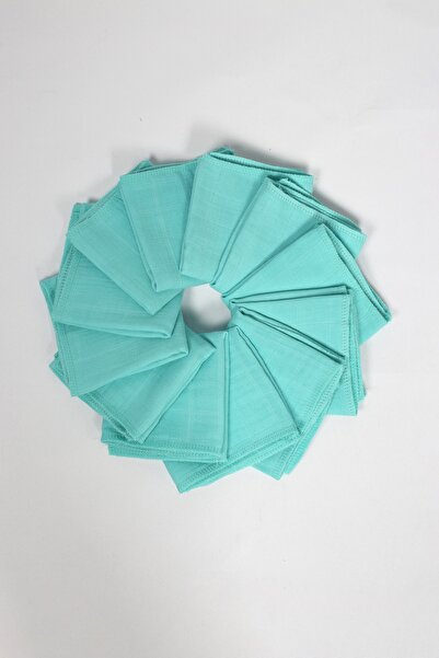 LUCKKA Pack of 12 Muslin Mouth Wipes, Shoulder Cloth, Sweat Cloth Double Layer Sewn 35x20 cm - ZTAGIZMENDİLİ