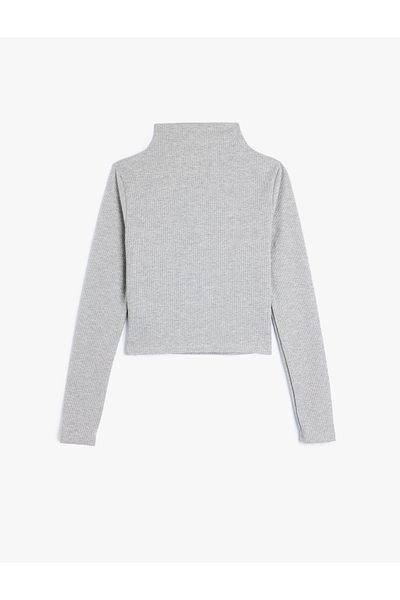 Koton Stand Collar Slim Fit Camisole Long Sleeve T-Shirt