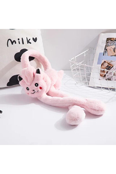 SEZGİN HOME Pikachu Kulakları Hareket Eden Şapka Kulak Isıtmalı Kışlık