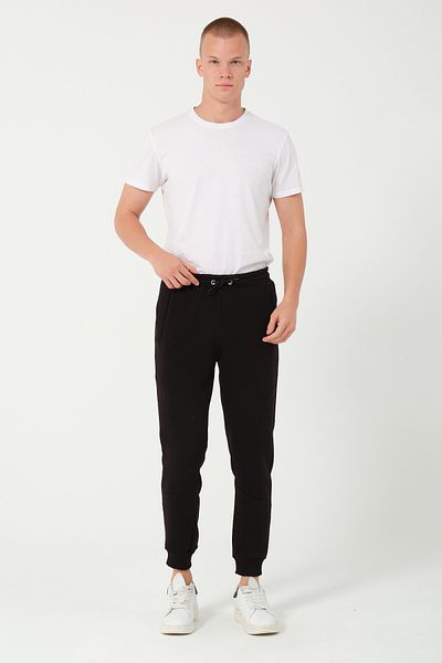 Bonesti Black Jogger Sweatpants