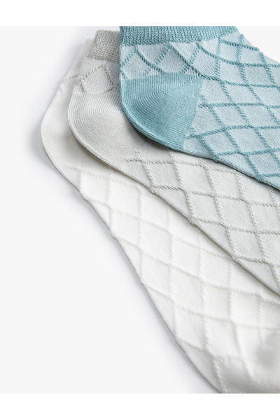 Koton Текстуриран комплект чорапи ботуши от 3 части - многоцветни