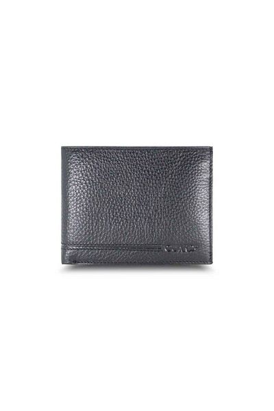 GUARD Genuine Leather Men's Wallet P50 with Black Coin Compartment