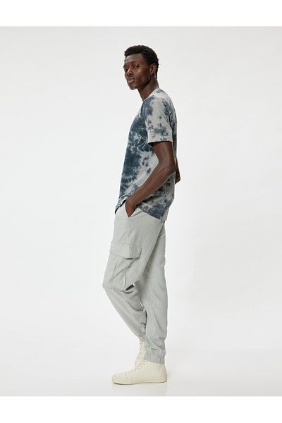Koton Oversize plátěné kalhoty Jogger - Cargo Pocket